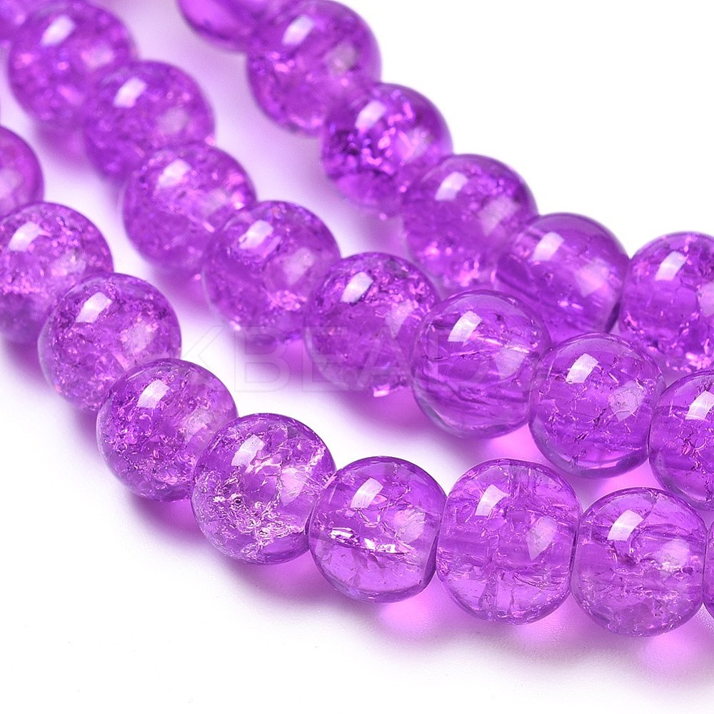 Wholesale Crackle Glass Beads Strands Kbeads