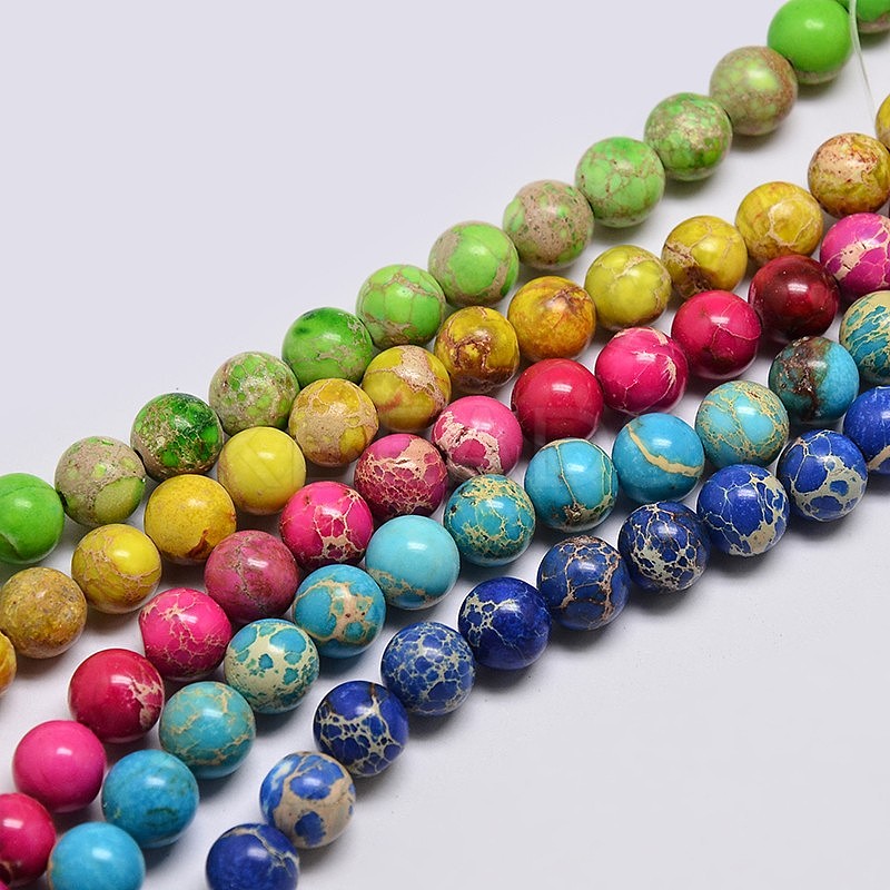 Wholesale Natural Imperial Jasper Beads Strands KBeads