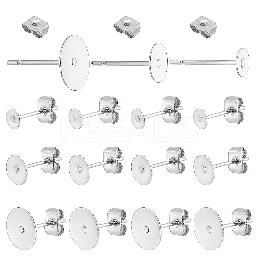 Wholesale Stainless Steel Stud Earrings Findings Kbeads