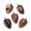 Natural Red Agate Pendants G-F820-04P-04-1