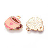 Alloy Enamel Pendants ENAM-T022-29-2