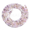 Electroplate Glass Beads Strands X-EGLA-S192-001B-B02-2