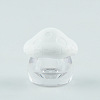 Mushroom Shape Transparent Acrylic Refillable Container with PP Plastic Cover PW-WG73815-09-1