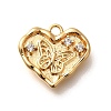 Brass Micro Pave Cubic Zirconia Pendants KK-K294-27G-1