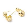Brass Studs Earrings Findings KK-K360-31G-2