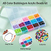 2250Pcs 15 Colors Bicone AB Color Plated Eco-Friendly Transparent Acrylic Beads TACR-TA0001-51-5