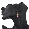 Handmade Glass Seed Beads Apple Dangle Earrings EJEW-MZ00575-02-3