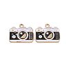 16Pcs 4 Colors Alloy Enamel Pendants ENAM-FP0001-52-2