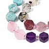 Natural Lapis Lazuli & Amethyst & Rose Quartz & Amazonite & Prehnite & Strawberry Quartz & Sunstone 7 Chakra Beads Strands G-P534-A27-02-3