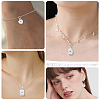 12Pcs 3 Styles Brass Micro Pave Clear Cubic Zirconia Pendants ZIRC-BBC0003-53-6