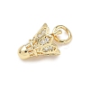 Brass Micro Pave Cubic Zirconia Pendants ZIRC-I356-37G-2