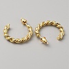 6 Pair 6 Style Teardrop & Round Brass Stud Earrings EJEW-WH0015-61G-2