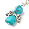 Dyed Synthetic Turquoise Keychains KEYC-JKC00328-4