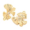 Brass Micro Pave Cubic Zirconia Stud Earring Findings KK-U015-02G-2