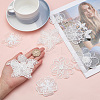 Gorgecraft 14Pcs 7 Style Lace Embroidery Sewing Fiber Ornaments DIY-GF0006-19-3