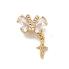 Brass Micro Pave Cubic Zirconia Beads KK-Z131-08G-1