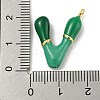 Brass Enamel Pendants KK-E093-03G-V-3