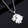 Hip-hop Style Animal Theme 304 Stainless Steel Pendant Necklaces FS-WG80E3F-03-1