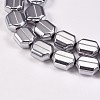 Electroplate Non-magnetic Synthetic Hematite Beads Strands G-P367-J-3