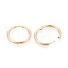 304 Stainless Steel Hoop Earrings EJEW-T048-24E-G-3