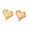 304 Stainless Steel Stud Earrings EJEW-T047-07G-1