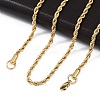 304 Stainless Steel Rope Chain Necklaces NJEW-F226-03G-04-3
