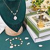 8Pcs 4 Styles Baroque Natural Keshi Pearl Pendants PALLOY-AB00030-5