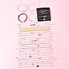 8Sets 8 Styles Iron Alloy Link Bracelets Set for Women BJEW-FS0001-10-11