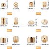 200Pcs 3 Style Brass Beads KK-FH0003-17-6