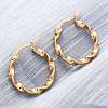 201 Stainless Steel Hoop Earrings LS-EJEW-A054-05C-G-3