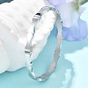 Bamboo Joint 304 Stainless Steel Bangles for Women BJEW-Z092-01P-2