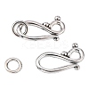 Tibetan Style Alloy Hook and Eye Clasps X-LF1277Y-NF-1