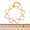 304 Stainless Steel Ring Link Chain Bracelets for Women BJEW-C104-01A-G-3