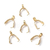 201 Stainless Steel Pendant Pinch Bails X-STAS-E437-27G-1