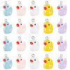 20Pcs Opaque Resin Pendants RESI-TADJ0001-09-2