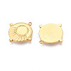 304 Stainless Steel Pendant Cabochon Settings STAS-T065-93G-2