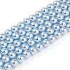 Baking Paint Pearlized Glass Pearl Bead Strands HY-N002-4mm-A05-2