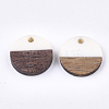 Resin & Walnut Wood Pendants RESI-S358-02E-01-2