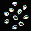 Teardrop Transparent Glass Cabochons MRMJ-T009-116A-1