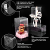 Transparent PET Tea Storage Boxes CON-WH0106-08A-4