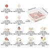 30Pcs 12 Styles Zinc Alloy Enamel Connector Charms FIND-FS0004-42-4