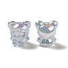 UV Plating Rainbow Iridescent Acrylic Beads LS-PACR-M002-01C-4