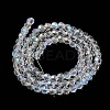 Electroplate Transparent Glass Beads Strands LS-EGLA-A035-T4mm-L19-2