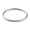 201 Stainless Steel Hinged Bangle STAS-Z057-01A-1