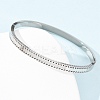 304 Stainless Steel Micro Pave Cubic Zirconia Hinged Bangles for Women BJEW-Z146-04P-5