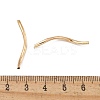 Brass Twist Tube Beads KK-B120-02D-LG-3