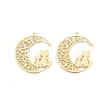 Ion Plating(IP) 201 Stainless Steel Pendants STAS-N098-093LG-3
