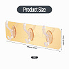 Self-adhesive Acrylic Wall Hook Hangers AJEW-TADJ0001-09B-03-3