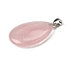 Natural Rose Quartz Pendants G-F820-14P-05-2