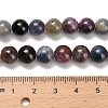 Natural Red Corundum/Ruby and Sapphire Beads Strands G-C259-B07-8mm-5